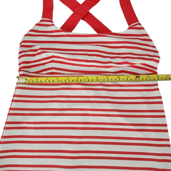 LULULEMON Track And Train Tank Twin Stripe Love Red / Love Red - Picture 9 of 11